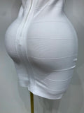 Women Sexy V Neck Backless Mini Bodycon Bandage Dress 2026 Elegant Evening Nightclub Evening Party Cocktail Prom Dress