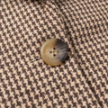 Vintage Notched Collar Blazer Women Single Button Long Sleeve Patch Pocket Check Coats Luxury Winter Fall Elegant Outerwear