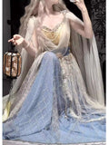 Exotic Charm The Western Princess Han Elements Goddess JSK Skirt Suit Dunhuang Flying Apsaras Hanfu Female Women Cos Cosplay
