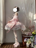 New Girls Birthday Lolita Dress 2026 Spring Summer Women's Tube Top Satin Bowknot Slim Pettiskirt Short Mini Party Dress