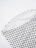 Sexy Polka Dot 3-Piece Set Women Cape Sleeves+Chest Wrapped+Shorts Matching Sweet Simple Basic Stretch Skinny Outfits