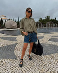 Green Ruched Puffer Jackets for Women Puffy Oversized Jacket for Woman Coats Demi-season Jacket for Women New in Outerwears 2026