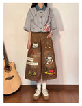 Olive Girl Brown Romantic Streetwear Fairycore 2026 Everyday Wear S-XXL XS-3XL Plus Size Romantic Cottagecore Not Costume Streetwear Chinese Heritage Fashion Women