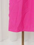 Hit Color Ruffles Cake Maxi Dress for Women Square Collar Off The Shoulder Spliced Bow Evening Temperament Dresses Female