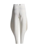 Solid Knitting Minimalist Pants For Women High Waist Loose Temperament Lantern Trousers Female Fashion Clothing Style 2023
