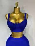 Women Sexy Bandage Crop Top Pant Set Evening Party Club Luxury Birthday High Street Fashion Elegant Luxury Birthday Outfit