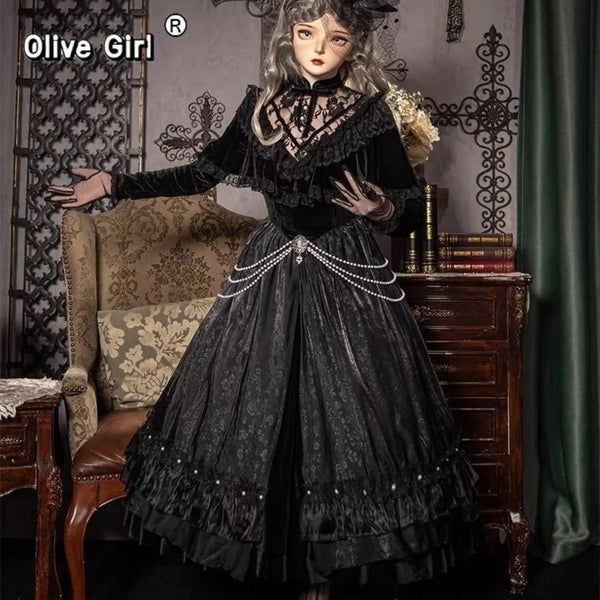 Lolita Cosplay Costumes Vintage Fugitive Princess Dress Court Style Vintage Dress Lolita Collection Costume 2026