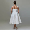 Hit Color Printing Spliced Lace Up Dresses for Women Square Neck Sleeveless High Waist Dresses Female Fashion