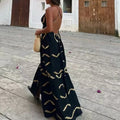 Hit Color Slimming Minimalist Dresses for Women V Neck Sleeveless High Waist Temperament Dress Female