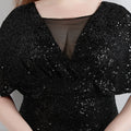 Plus Size Dress for Women Glitter Sequin Dresses Sexy Party Birthday Elegant Celebrity Floor Length Maxi Evening Dress