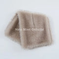 Iconic Chic Gray Gradient Fox Fur Snuggle Shawl Scarf Women Winter 2026 Fluffy Fox Fur Collar Scarves Girls Neck Warmer
