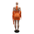 Sexy Halter Mesh Ruffle Dress Lady Party Bodycon Evening Dresses 2026 Women Summer Elegant Luxury Prom Luxury Night Dresses