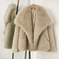 Women Fur Coat Women 2026 Plush White Bomber Jacket Solid Crop Long Sleeve Jacket Warm Winter Coats Female Casual Fur
