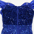 Women's Satin Layered Sequin Dresses Sexy Sparkly Party Dress Cocktail Evening Maxi Evening Bodycon Dress