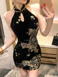 Olive Girl Dramatic Qipao for Ren Faire 2026 Garden Wedding Fairycore Photoshoot S-L XS-3XL Plus Size Dramatic Silhouette Romantic Editorial Not Costume Qipao Cheongsam Chinese Dress Chinese Heritage Fashion Women