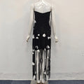 5 Colors Women Sleeveless Sexy Strap Long Tassles Bodycon Bandage Dress Celebrate Red Carpet Evening Fashion Party Outfit