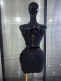 Black Red Color Women Sexy Strap Shining Sequins 2 Pieces Bodycon Mini Bandage Dress Nightclub Party Celebrate Cocktail Outfit