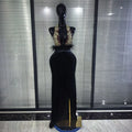 Women Sexy Halter Off the Shoulder Shining Rhinestones Velvet Bodycon Gowns Dress Nightclub Party Celebrate Bar Singer Outfit