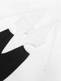 Sexy Halter Jumpsuit Women Summer V-Neck Backless Patchwork Peach-Shaped Butt Elastic Tight Birthday Party Overalls