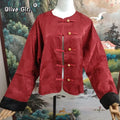 Olive Girl Red Embroidered Embroidered Jacket for Ren Faire 2026 Garden Wedding Fairycore Photoshoot Everyday Wear M-2XL XS-3XL Plus Size Hand Embroidered Dramatic Silhouette Garden Party Editorial Not Costume Chinese Heritage Fashion Women
