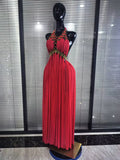 Women Sexy Hollow Out Backless Mesh Long Dress Celebrate Eveing Birthday Party Nightclub Bar Celebrity Stage Performance Costume
