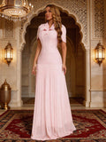 Women'S Pink Shawl+Strapless Dress 2-Piece Design Bandage Dress Elegant Celebrity Party Wedding Guest Dress