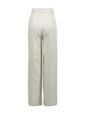 Office Spliced Folds Two Piece Set for Women Lapel Sleeveless Top High Waist Wide Pant Minimalist Suit Female New