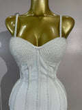 Elegant Prom  Evening Party Luxury Birthday Wedding Guest Dresses Women Sexy Shiny Crystals Tassel Bodycon Long Bandage Dress