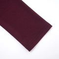 Chic Burgundy Long Sleeve Midi Dress for Women High Neck Slim Ruched Asymmetrical Skirt for Business Social Events