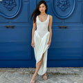 Irregular Plunge Square Collar Suspender Dress For Women Solid Color Sleeveless Backless Summer Clubs Party Ruched Dress