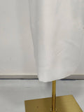 Minimalist Office Dress for Women Notched Colalr Long Sleeve High Waist Slimming Split Design Solid Dresses Female