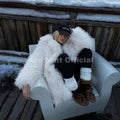 Winter 2026 Trend Burgundy Obsession Long Faux Mongolia Sheep Fur Jacket Coat Women Chic Lapel Collar Fluffy Overcoat