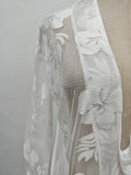 Solid Losoe Spliced Sheer Fashion Bloues for Women V Neck Long Sleeves Patchwork Lace Elegant Top Female Clothing