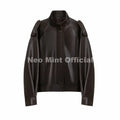 Autumn 2026 New Black PU Leather Jacket Woman Cool Retro Street Fashion Girls Faux Leather Aviator Coat Outerwear Women