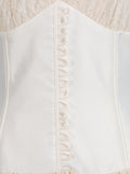 Sexy Evening Tunic Spliced Buttons Dress for Women V Neck Sleeveless High Waist Patchwork Folds Temperament Dresses Female