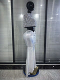 Luxury Women Sparkly Crystal Mesh See Through 2 Pieces Long Gowns Dress Elegant Evening Party Celebrity Red Carpet Outfit