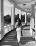 Elegant Knitted Backless Long Dress Sexy Women's Hollow Out Curvy Dresses Female Summer White Brown Pink Black Beach Vacation