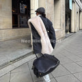 Iconic Chic Gray Gradient Fox Fur Snuggle Shawl Scarf Women Winter 2026 Fluffy Fox Fur Collar Scarves Girls Neck Warmer