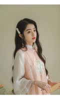 3D Hanfu Traditional Chinese Dress Women's Clothes Pink Cloud Embroidery Cosplay Fairy Clothing Ancient Chinese Costume