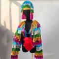 Valentine's Day Themed Bar Amusement Tassuel Coat Park Party Outfit GOGO Jacket Headwear Floor-Length Club Dance Costume