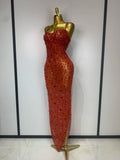 Luxury Rhinestones Sexy Mesh See Through Bodycon Dress Women Birthday Evening Cocktail party Gown Red Carpet Club Stage Outfit