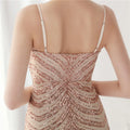 Elegant Women Short Evening Dress Sexy Straps Sequin Slim Bodycon Party Dresses Black Gold Female Vestidos De Soiree