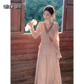 Olive Girl Pink Romantic Jacquard Set for Ren Faire 2026 Garden Wedding Fairycore Photoshoot Everyday Wear Jacquard S-XXL XS-3XL Plus Size Romantic Garden Party Editorial Jacquard Set Chinese Set Chinese Heritage Fashion Women