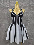 Women Sexy Halter Backless Bandage A-Line Mini Dress Everyday Wear Celebrate Vacation Evening Party Dress