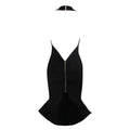 New Women Sexy Black Backless Ruffles Rayon Bandage Dress Elegant Club Party Dress Vestidos