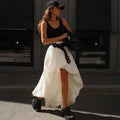 Irregular Flower Buds Skirt Women Spring Summer Street Fashion Pure Cotton Midi Skirt Without Belt Female Commuting Skirt