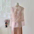 Olive Girl Pink Embroidered Embroidered Top for Garden Wedding 2026 Fairycore Photoshoot Everyday Wear S-XL XS-3XL Plus Size Embroidered Romantic Garden Party Editorial Not Costume Embroidered Top Chinese Top Blouse Chinese Heritage Fashion Women