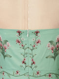 Boho Garden Parties Floral Print Maxi Sundress for Square Collar Sleeveless High Waist Slim Tiered Skirts for Casual Outings