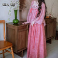 Olive Girl Romantic Jacquard Set for Ren Faire 2026 Garden Wedding Fairycore Photoshoot Everyday Wear Jacquard S-XL XS-3XL Plus Size Romantic Cottagecore Garden Party Editorial Not Costume Jacquard Set Chinese Set Chinese Heritage Fashion Women
