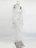 Summer Dress 2-Piece Set Women's Sexy Polka Dot Top Casual Maxi Skirts Sets Casual Party Vacation Y2k Female Dress Set
